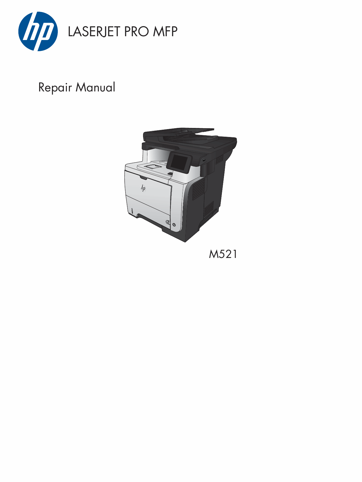 HP LaserJet Pro-MFP M521 dn dw Parts and Repair Guide PDF download-1
